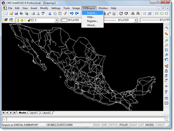 ESRI Import for IntelliCAD screenshot 2