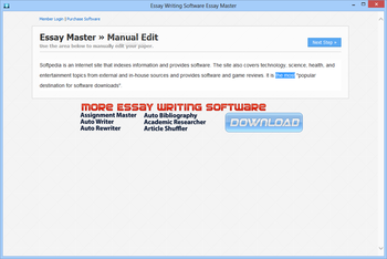 Essay Writing Software Essay Master screenshot 6