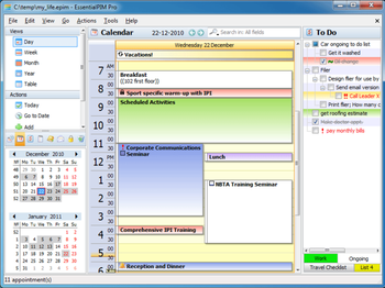 EssentialPIM Pro Portable screenshot