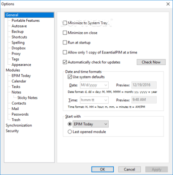 EssentialPIM Pro Portable screenshot 14