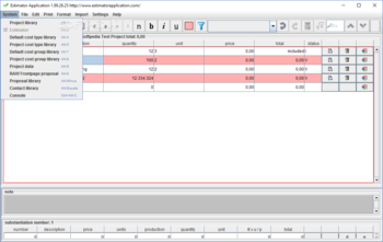 Estimator screenshot 4