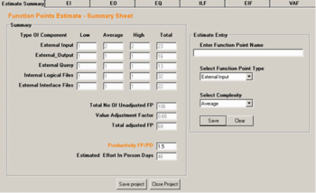 EstimatorPal screenshot