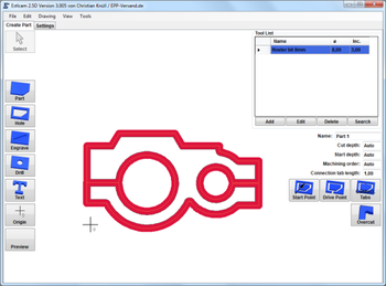 Estlcam 2.5D screenshot