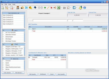 eSTM8 Construction Estimating Software screenshot 3