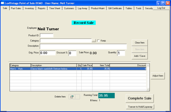 eStoreManager screenshot