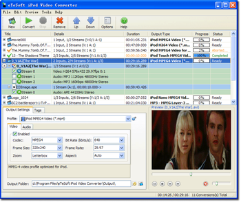 eTeSoft iPod Video Converter screenshot 2