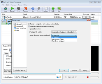 eTeSoft Video Converter screenshot 3