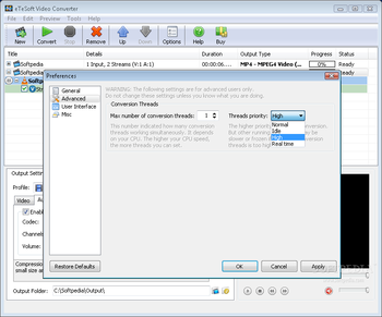 eTeSoft Video Converter screenshot 4