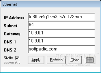Ethernet screenshot