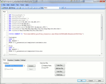 ETL-Tools QlikView Connector screenshot 2