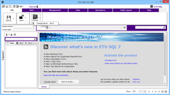 ETU SQL for DB2 screenshot 2