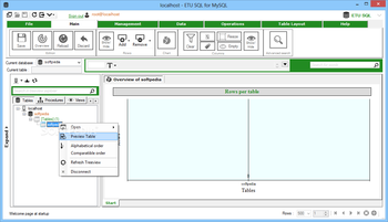 ETU SQL for MySQL screenshot