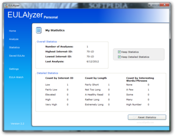 EULAlyzer screenshot 3