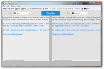 Euro Translator screenshot