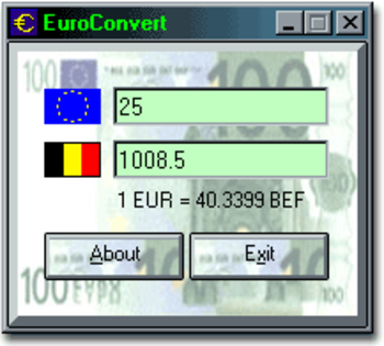 EuroConvert screenshot