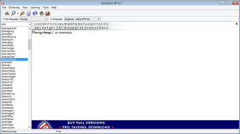 Eurodict German Bulgarian Dictionary screenshot