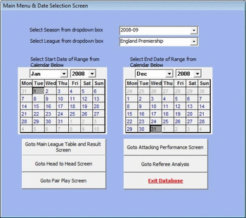 European Football Yearbook And Result Database 1993-94 screenshot