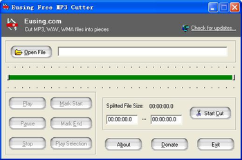 Eusing Free MP3 Cutter Portable screenshot