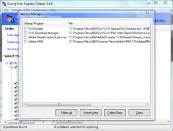 Eusing Free Registry Cleaner screenshot 6