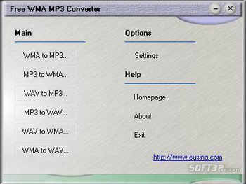 Eusing Free WMA MP3 Converter screenshot 2