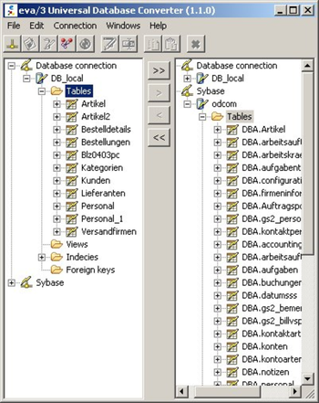 eva/3 Universal Database Converter (UDC) screenshot 2