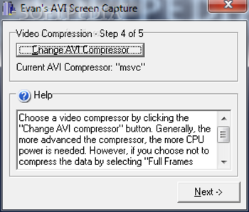 Evan's AVI Screen Capture screenshot 4