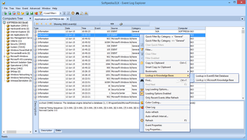 Event Log Explorer screenshot