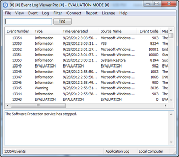 Event Log Viewer Pro screenshot