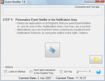Event Notifier screenshot