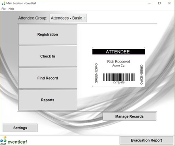 Eventleaf Free Edition screenshot