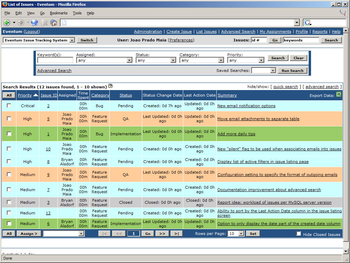 Eventum screenshot