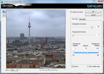 EVEnX De.Haze Plugin for Adobe Photoshop screenshot