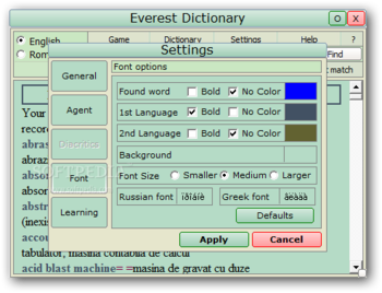 Everest Dictionary with databases screenshot 4