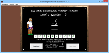Everlasting Worksheet - Subtraction screenshot 2