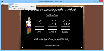 Everlasting Worksheet - Subtraction screenshot 3