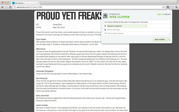 Evernote Web Clipper screenshot