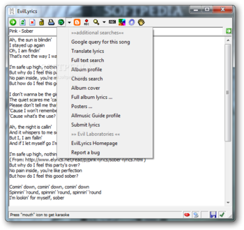 EvilLyrics screenshot 2