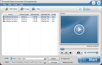 Eviosoft Video Converter screenshot
