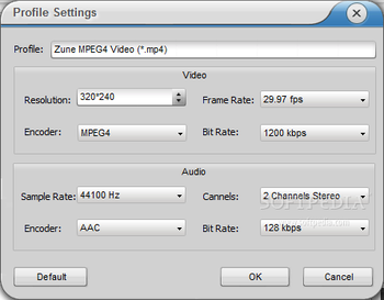 Eviosoft Zune Video Converter screenshot 3