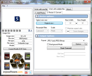EvJO Photo-Image Resizer screenshot 6
