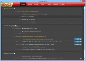 EVO Mail Server screenshot