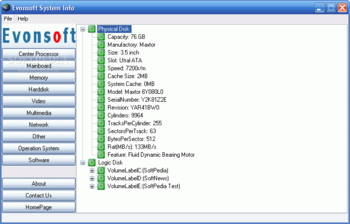 Evonsoft System Info screenshot 3