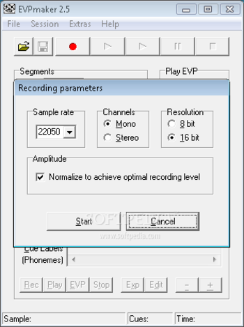 EVPmaker screenshot