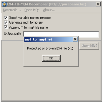 EX4 Protection Tool screenshot 2