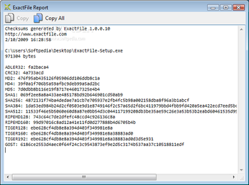 ExactFile screenshot 2