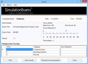 Exam Simulator for A+ Practical Application screenshot 3