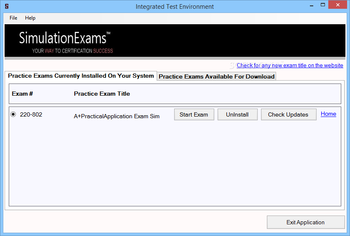 Exam Simulator for A+ Practical Application screenshot 4