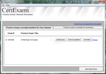 Exam Simulator for CCNA screenshot