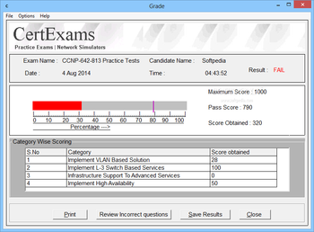 Exam Simulator for CCNP Switch 642-813 screenshot 5