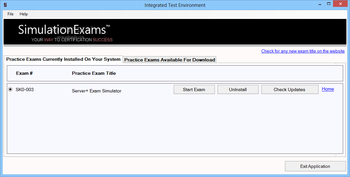 Exam Simulator for Server+ screenshot